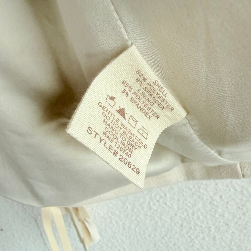 Fringe Vest NWT Faux Suede Longline Cream Western Boho Sleeveless Jacket Women M - Picture 6 of 8